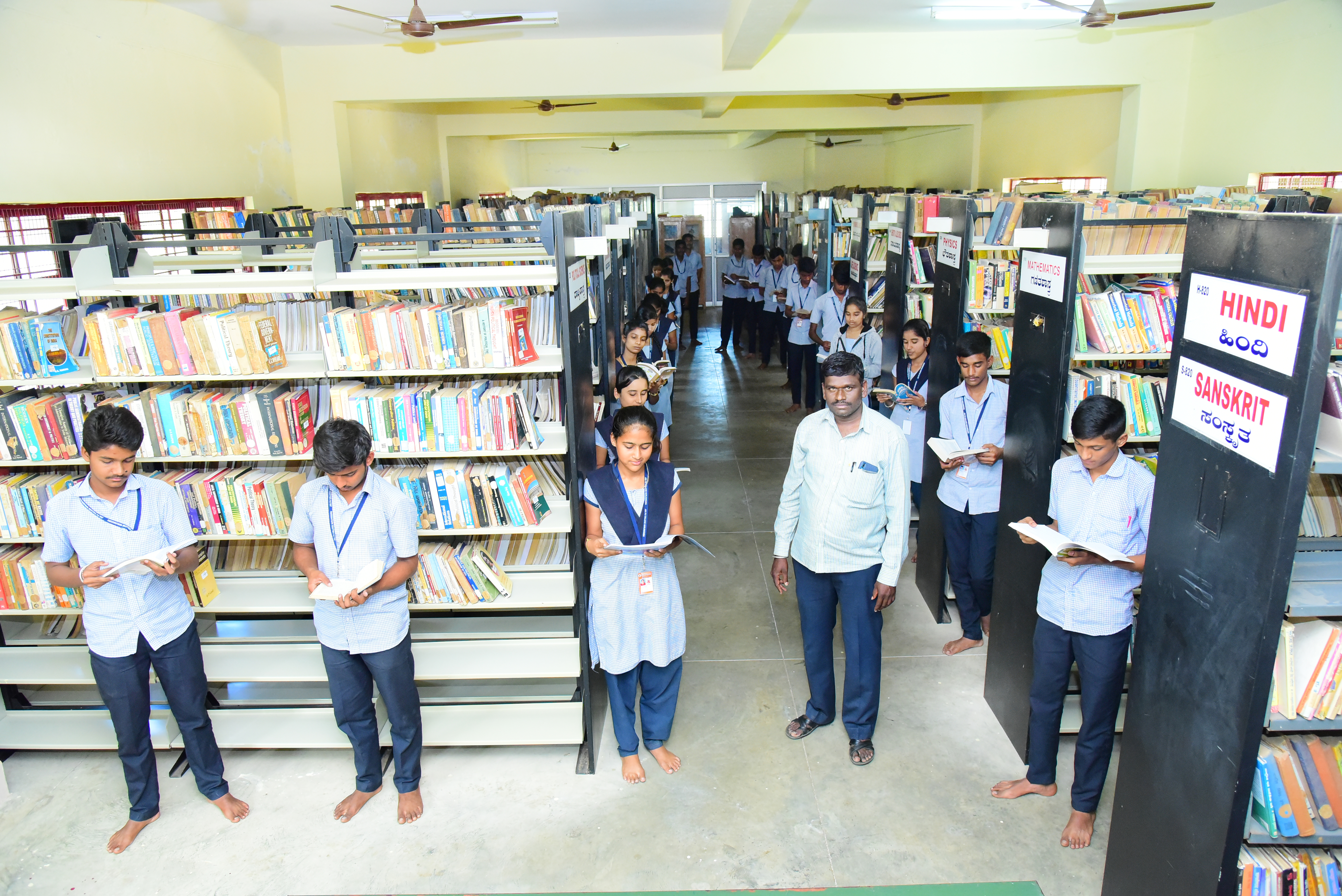 JSS PU College Nanjangud - library